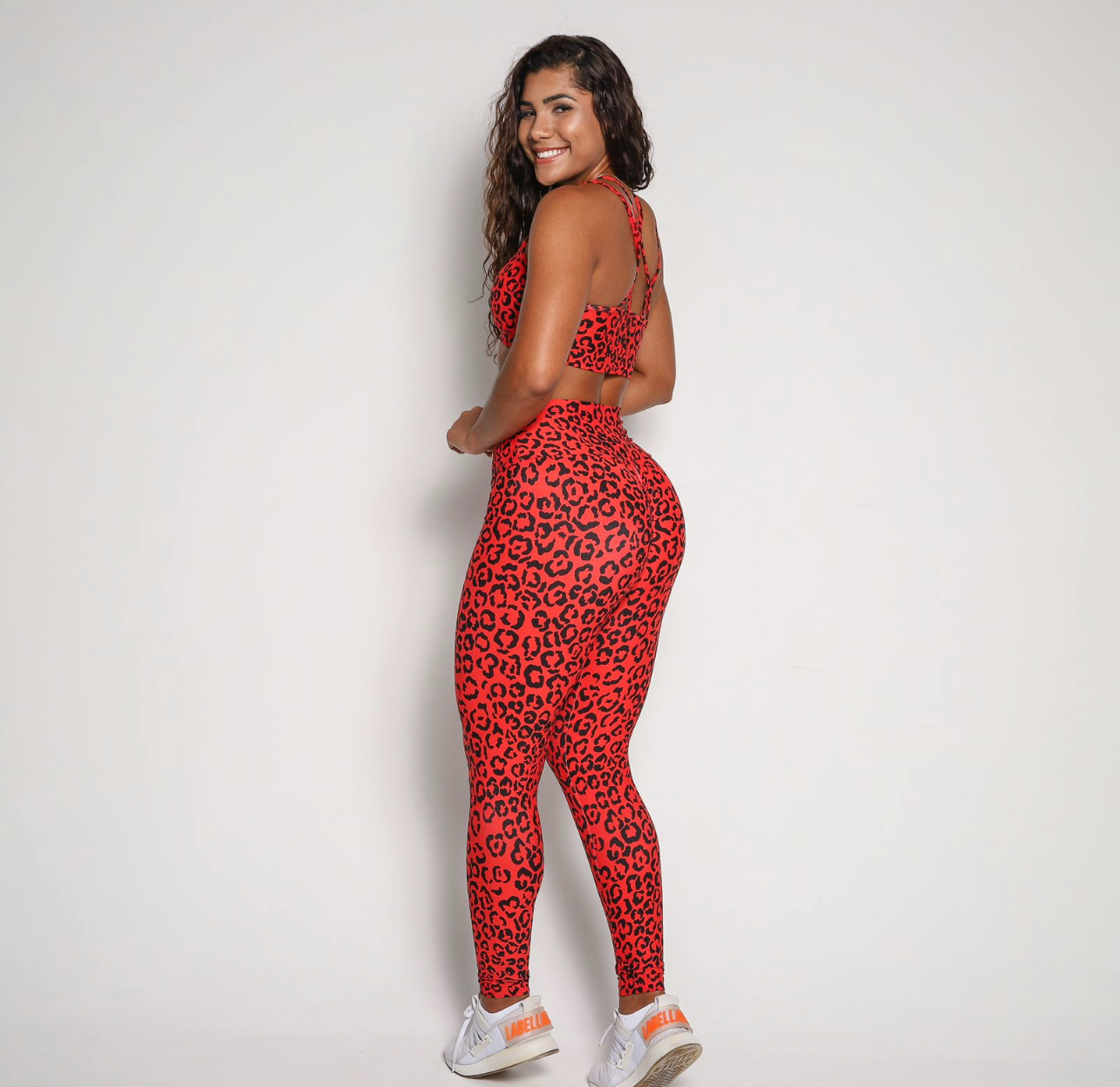 Andressa Red Cheetah Leggings