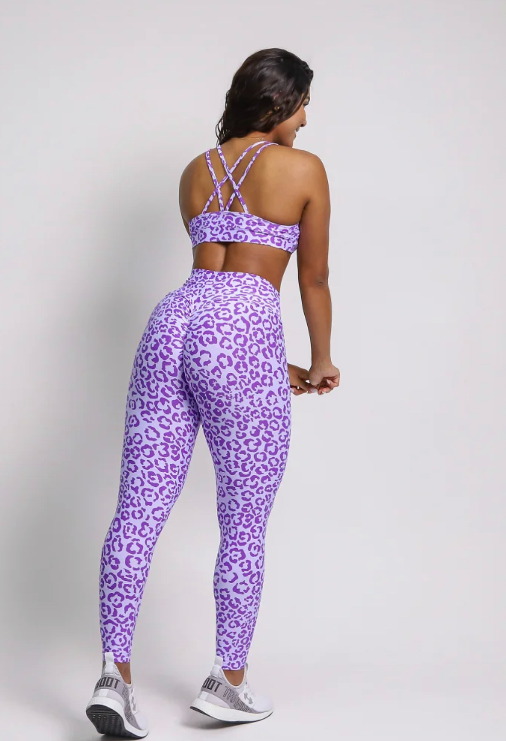 Dona Purple Cheetah leggings