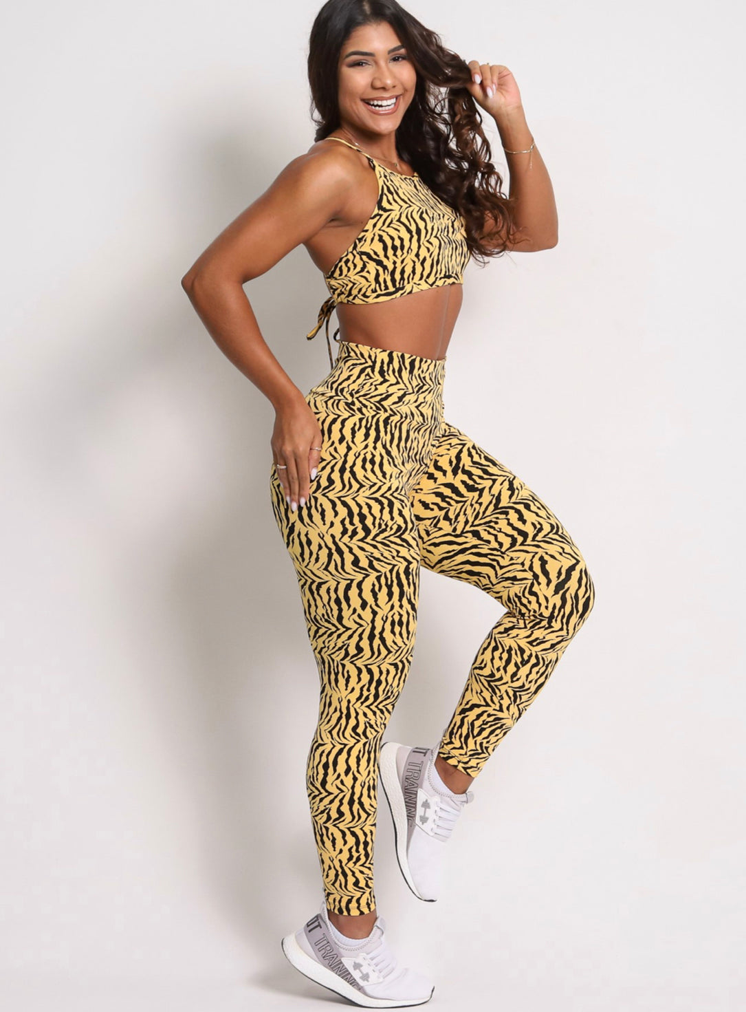 Zebra Gold leggings