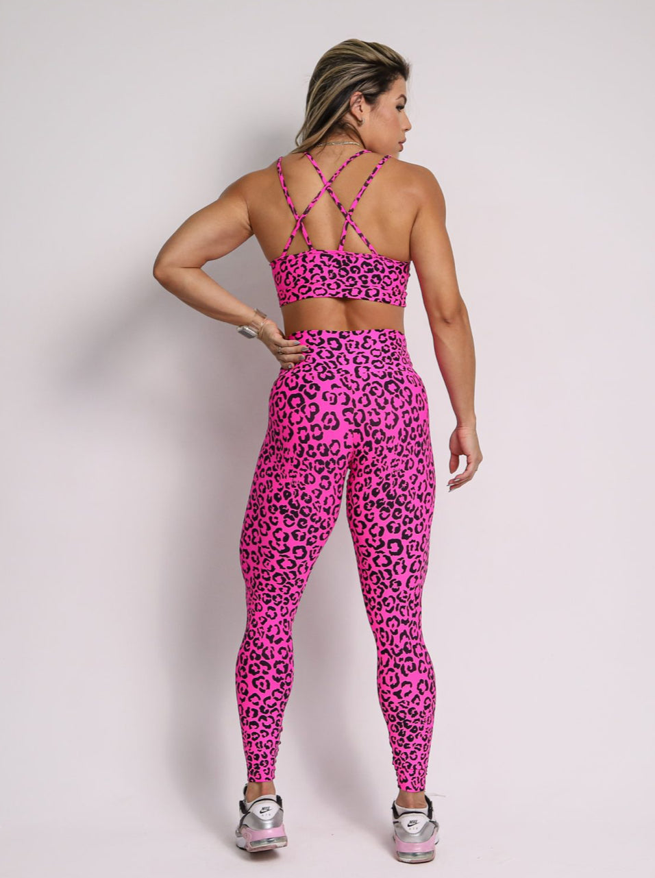 Andressa Pink Cheetah Leggings