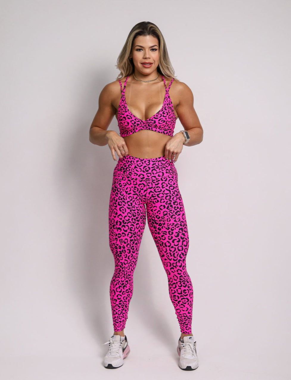 Andressa Pink Cheetah Leggings