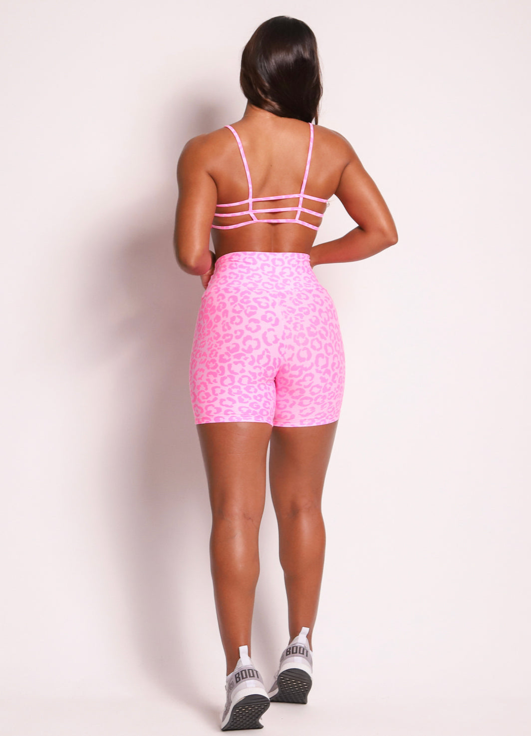 Fit Pink Print Shorts
