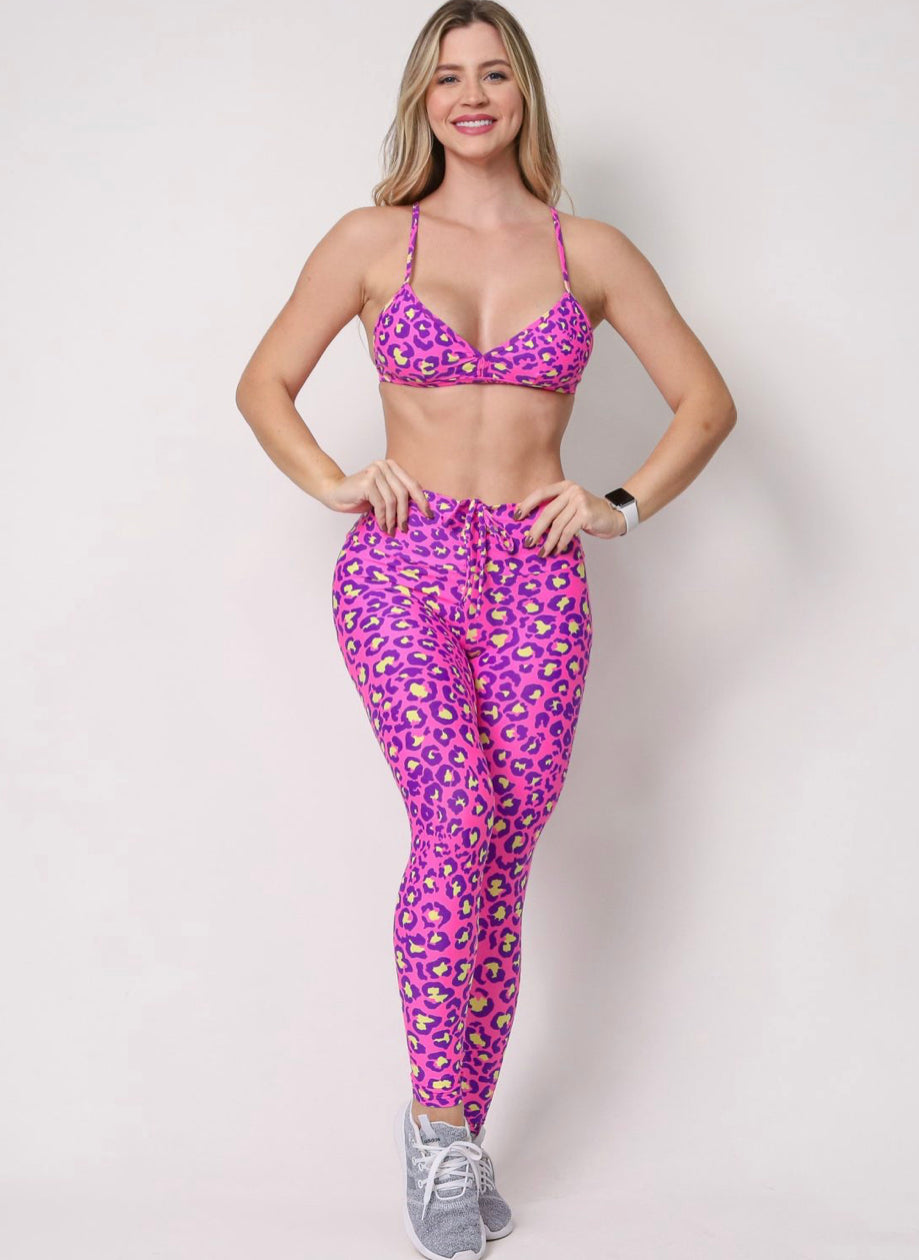 Savannah Pink Cheetah Leggings