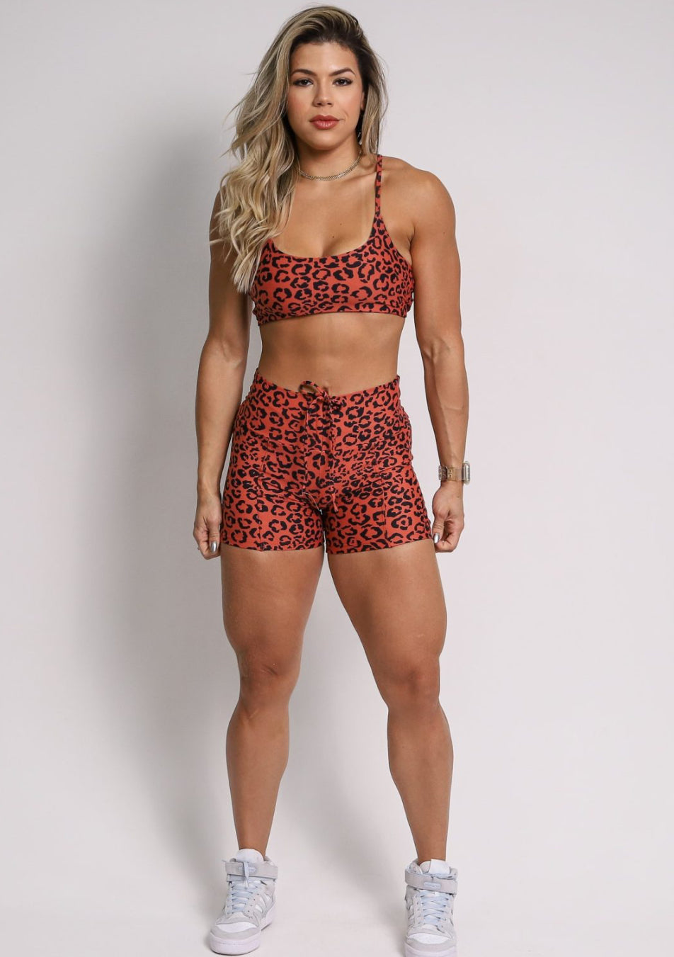 Clarisse Brown Cheetah  Shorts