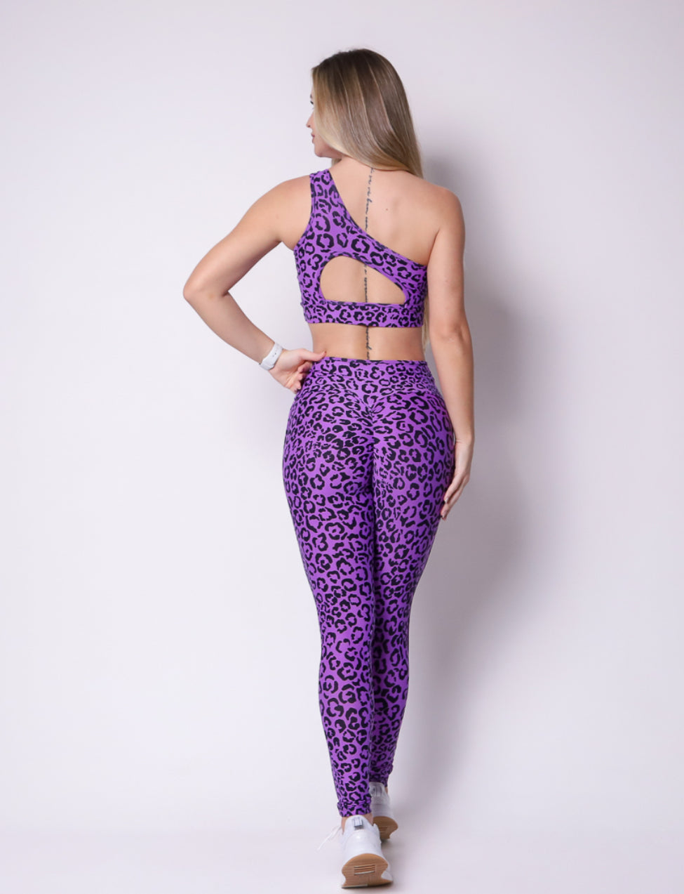 Bianca Purple Cheetah Leggings