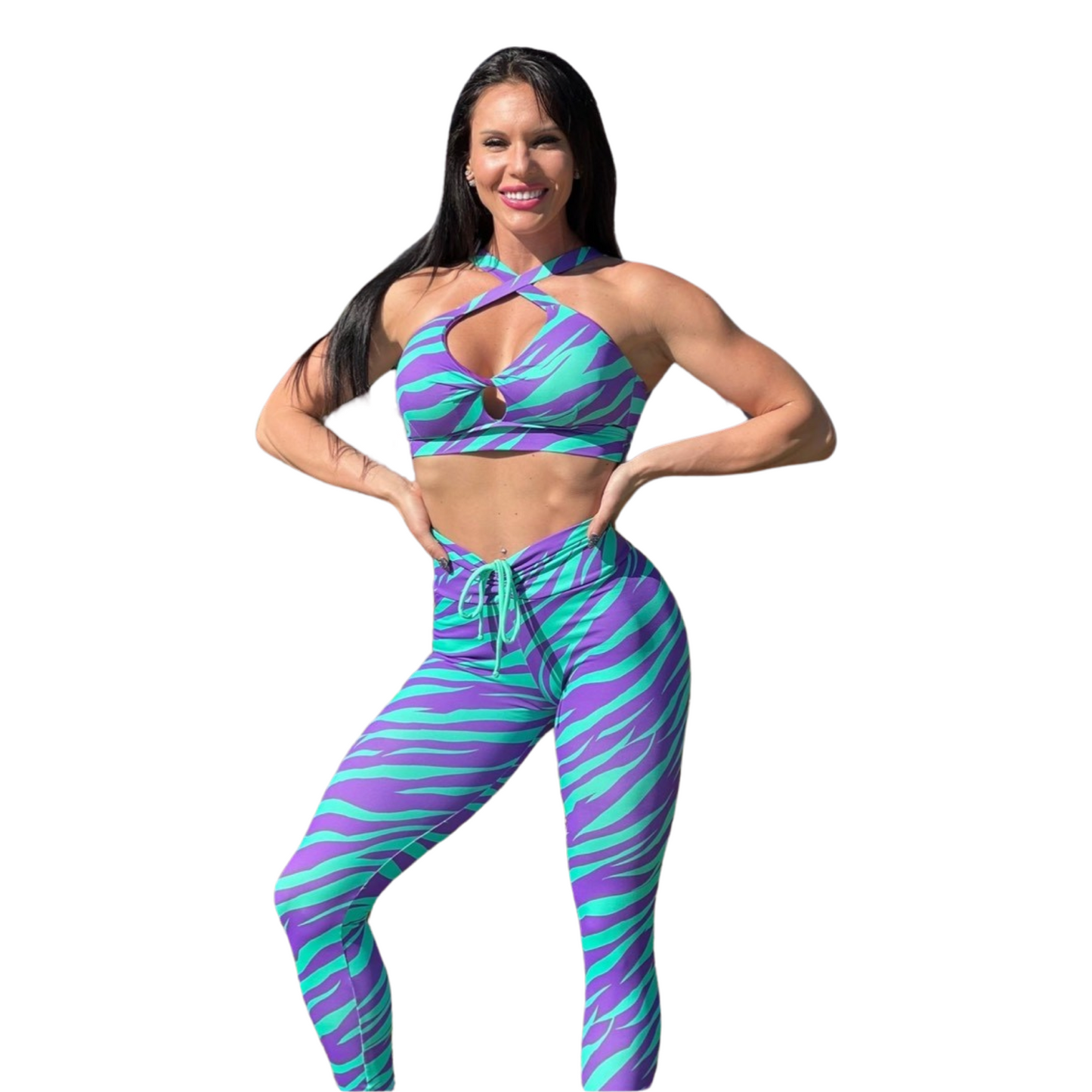 Zebra Purple leggings